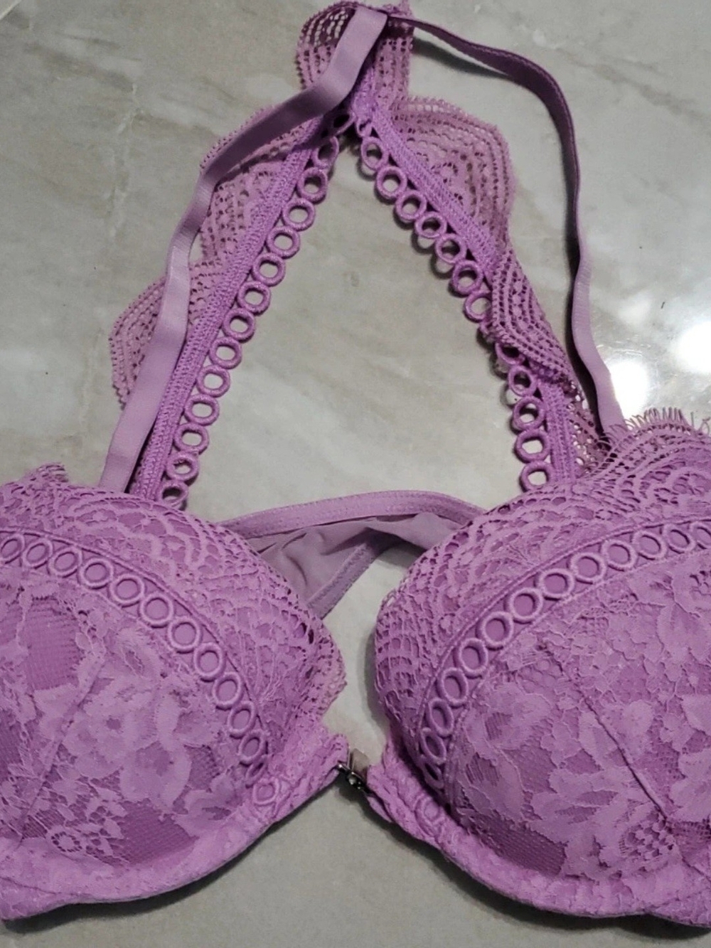 Victoria's Secret Lilac Lace Push-Up Bra